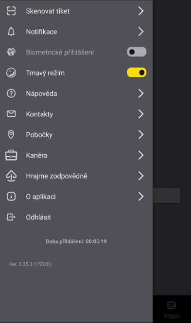 Skenování tiketu v mobilní aplikaci