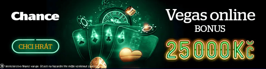 Casino bonus až 25 000 Kč