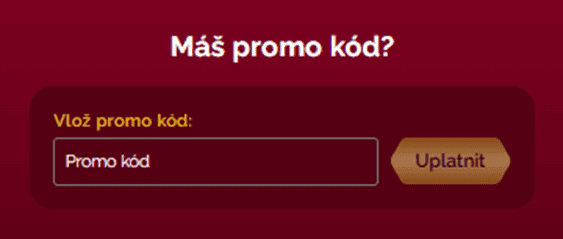 Vložte promo kód