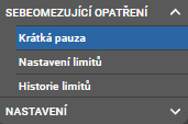 Nastavení herních limitů