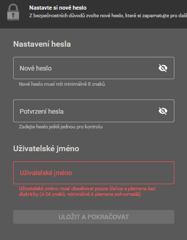 Jednoduchá přihlášení na Chance.cz