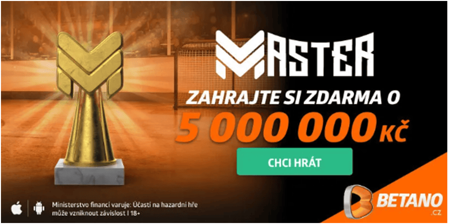 Tipovačka s Betanem k MS v ledním hokeji o 5 000 000 Kč