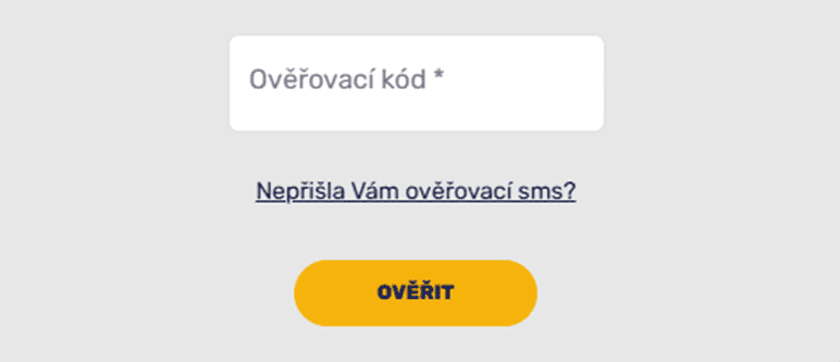 Zadejte ověřovací kód