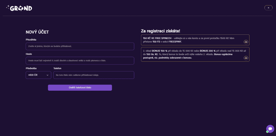 vyplňte požadované údaje