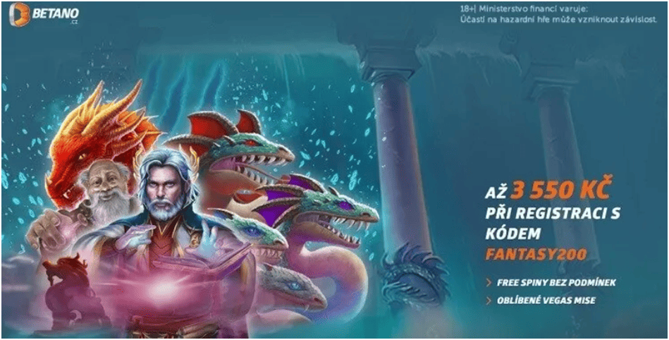 Free spiny, mise a vylepšený registrační bonus s Betano Fantasy týdnem