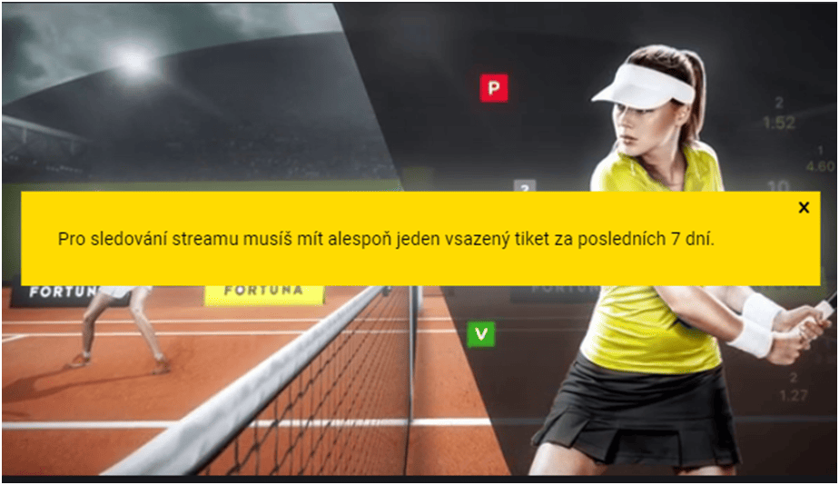 Pro sledování streamů je potřeba si vsadit
