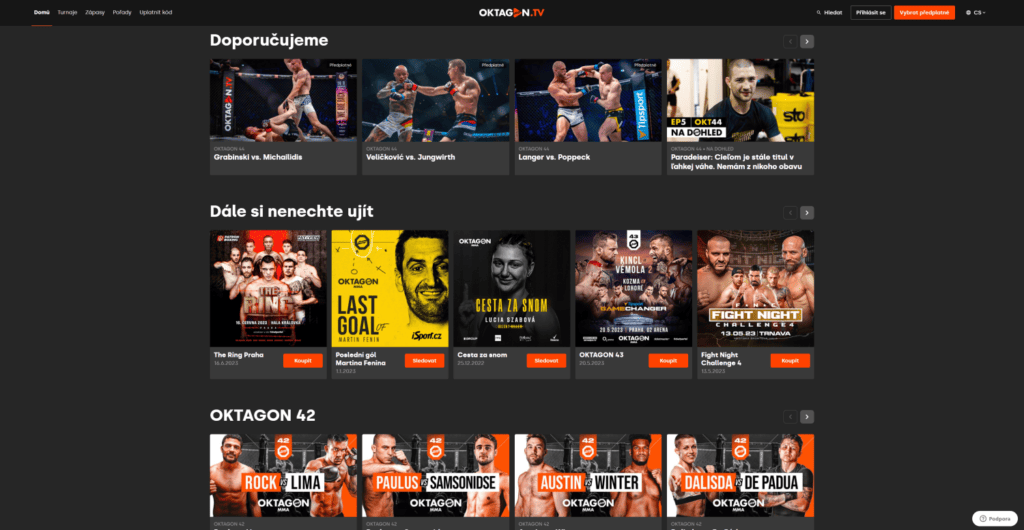 Oficiální webové stránky Oktagon MMA