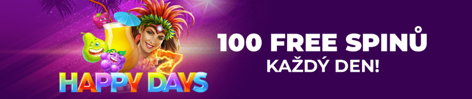 100 Free spinů na každý den u Grandwin casina