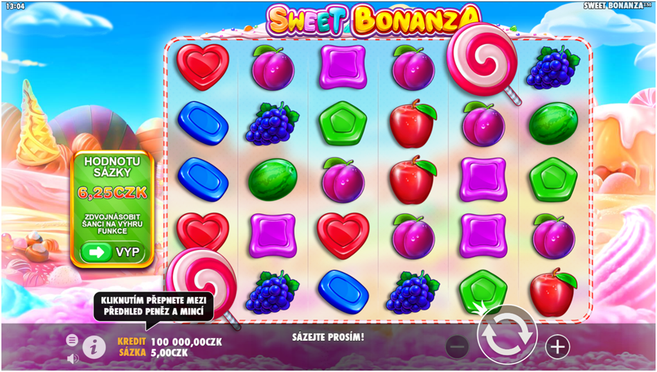 Hra Sweet Bonanza v Demo režimu