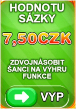 Zvýšení hodnoty sázky Sweet Bonanza