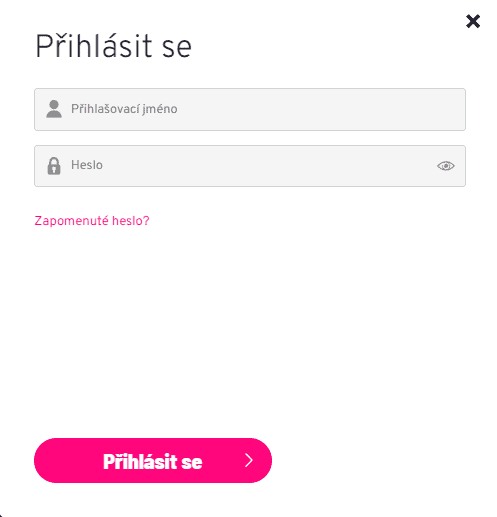 Přihlášení do účtu