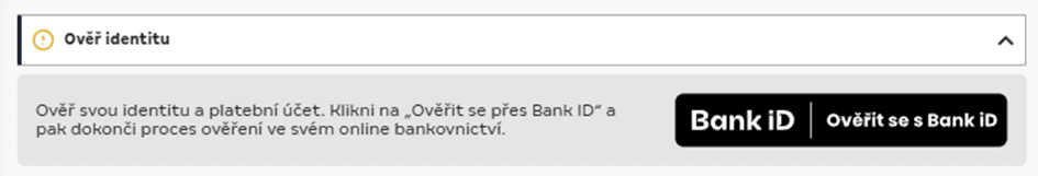 Ověřte si identitu