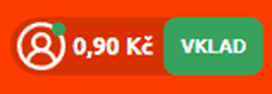 klikněte na Vklad