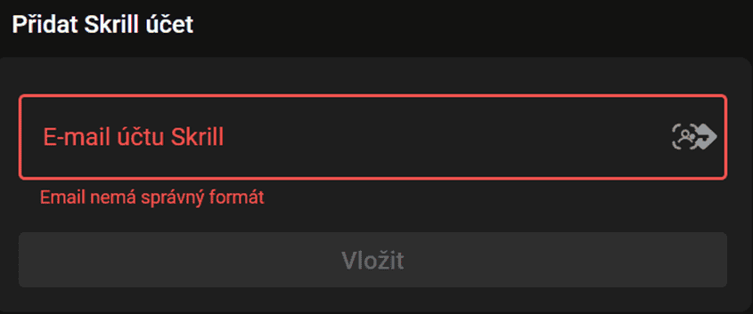Vyplňte email