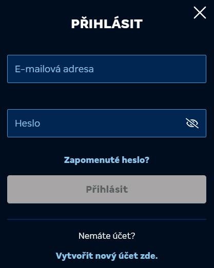 Přihlášení na MerkurXtip
