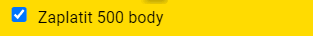 Vsazení tiketu pomocí věrnostních bodů