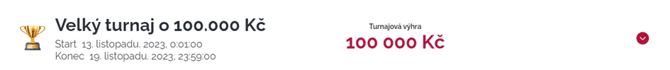 Velký turnaj o 100 000 Kč v LuckyBet casinu