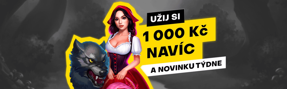 Novinka týdně ve Fortuna Casinu s bonusem až 1 000 Kč