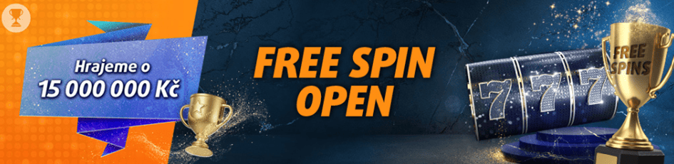 Free Spin Open v Tipsport a Chance Casinu s dotací 15 000 000 Kč!