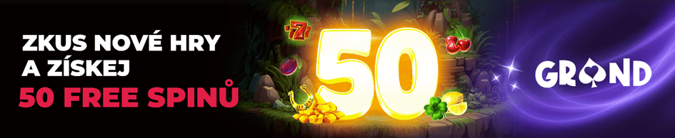 50 free spinů a speciální bonus až 3 000 Kč v Grandwin Casinu