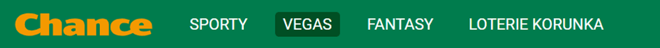Klikněte na tlačítko "Vegas"