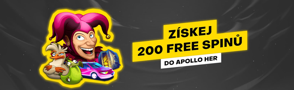 Až 200 free spinů do Apollo her od Fortuny