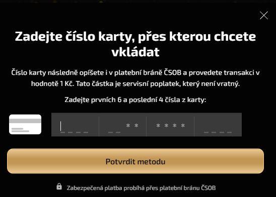 Přiřazení platební metody