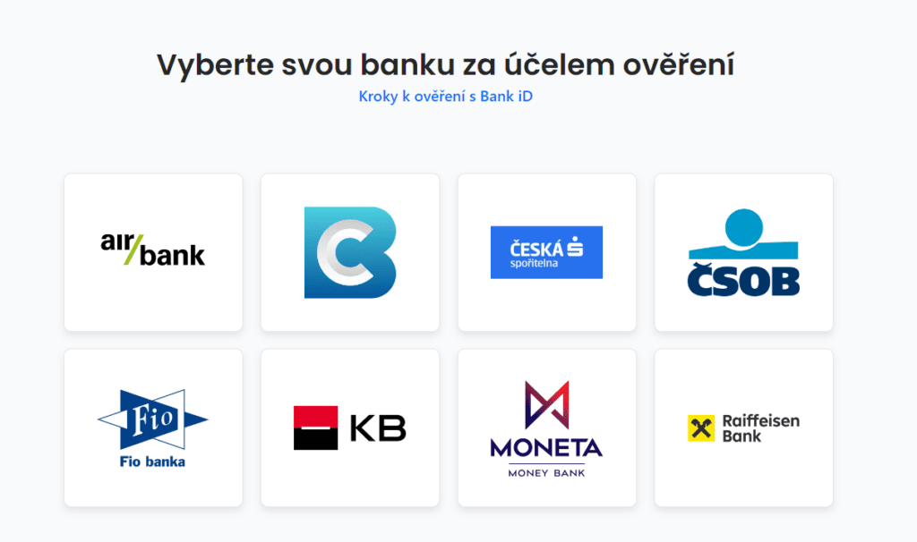 Vyberte si svou banku