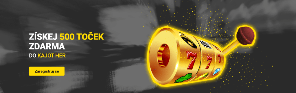 500 volných zatočení do Kajot her pro nové hráče na Fortuně!