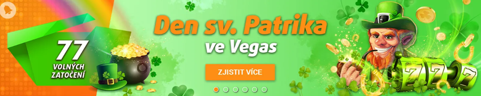 Den sv. Patrika v Tipsport a Chance Vegas s až 77 free spiny