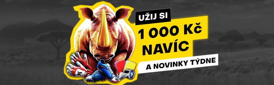 Bonus 1 000 Kč s novinkami týdne ve Fortuna Casinu