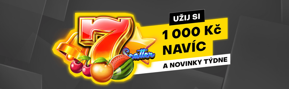 Bonus až 1 000 Kč na novinkách ve Fortuna Casinu
