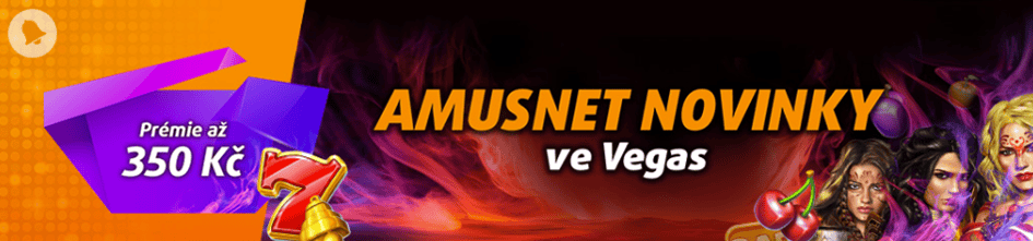 Bonus 50 Kč celý týden s novinkami Amusnet v Tipsport a Chance Vegas