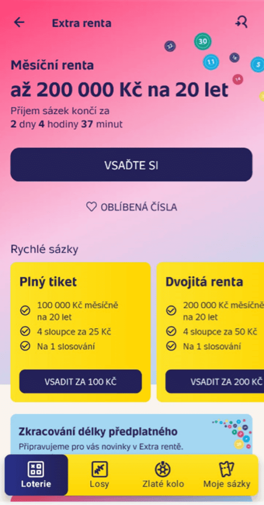 Extra Renta v mobilní aplikaci