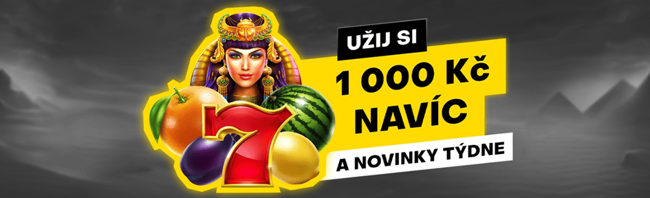 Bonus až 1 000 Kč s novinkami týdne na Fortuně