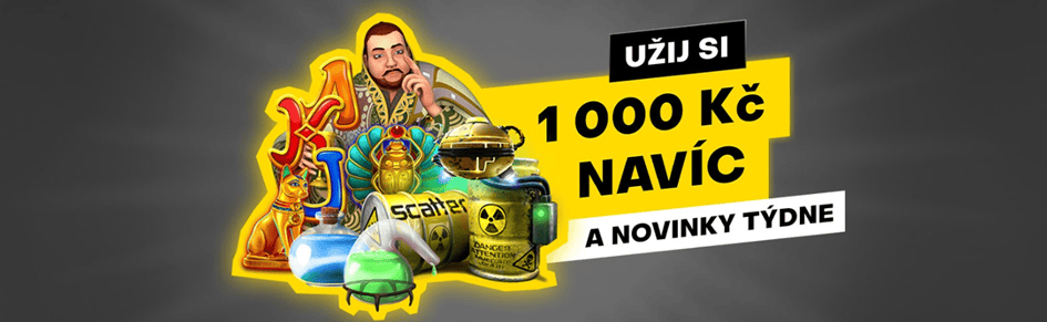Novinky týdne na Fortuně s bonusem až 1 000 Kč