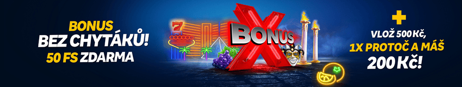 Nový registrační bonus 50 free spinů + 200 Kč od MerkurXtip