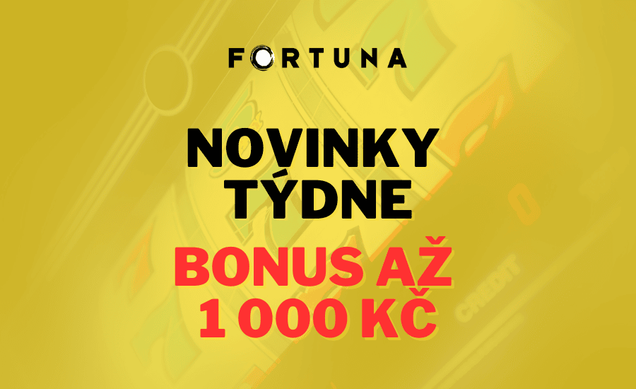 Bonus až 1 000 Kč na Adell, Casimi a Amusnet od Fortuny