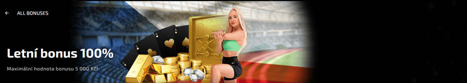 100 % letní bonus až 5 000 Kč v Magic Planet casinu