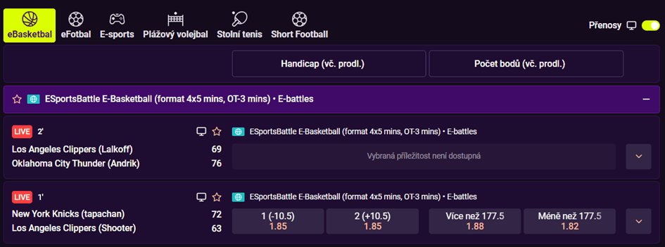 Live streamy v Kingsbetu