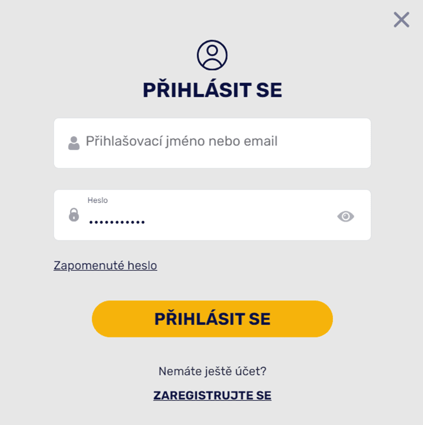 Přihlaste se do svého účtu