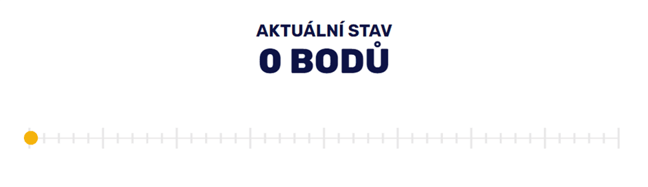 Aktuální stav bodů a kolik jich chcete převést