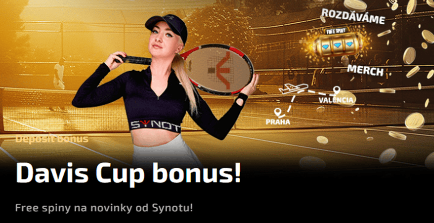 500 Kč ve free spinech s Davis Cup bonusem v Magic Planet casinu