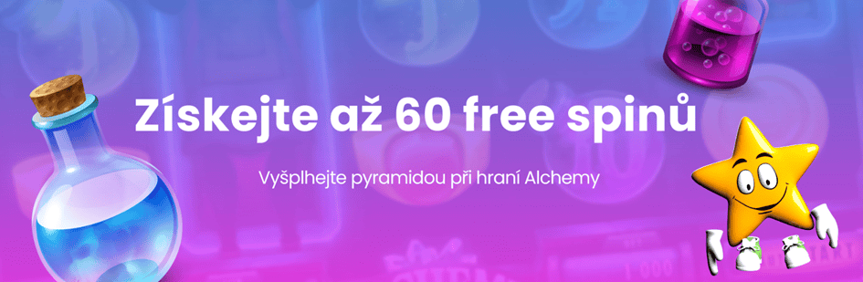 Až 60 free spinů do hry Alchemy ve Star casinu
