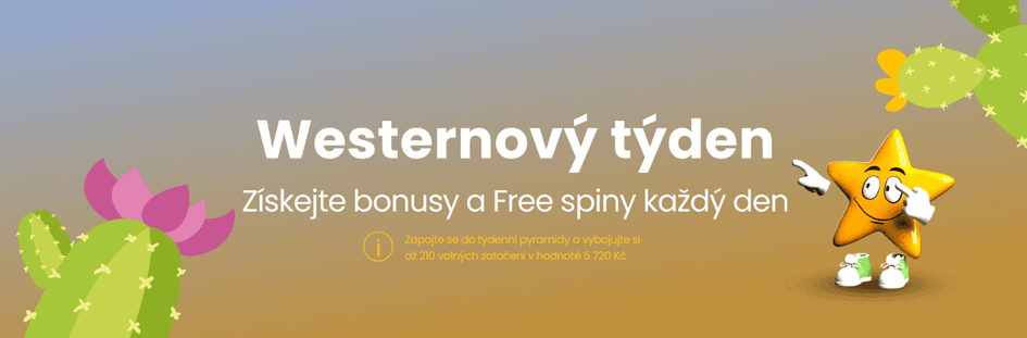 Free spiny s Westernovým týdnem ve Star casinu
