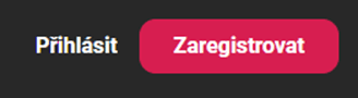 Klikněte na tlačítko "Zaregistrovat"