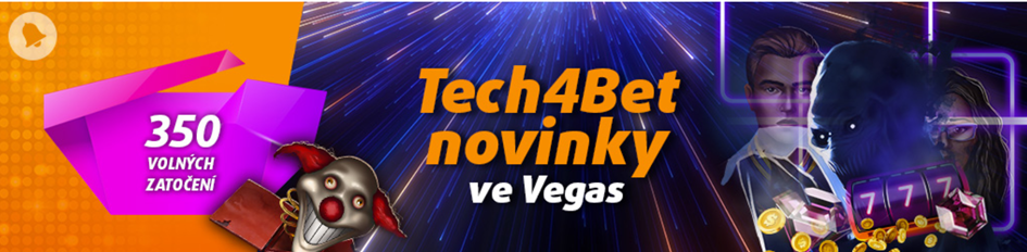 Až 350 free spinů do Tech4Bet her v Tipsport a Chance Vegas