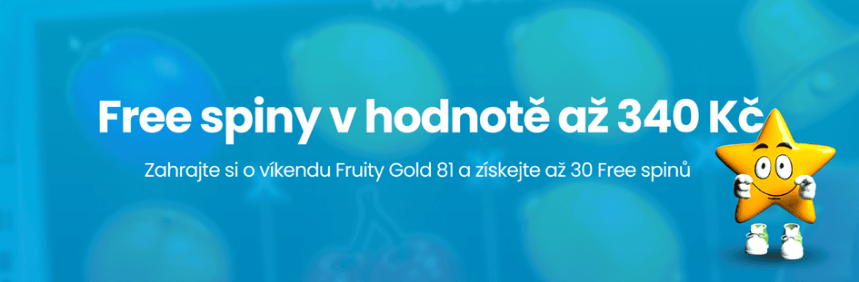 Free spiny v hodnotě až 340 Kč přes víkend ve Star casinu