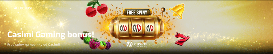 200 Kč ve free spinech do her od Casimi v Magic Planet casinu
