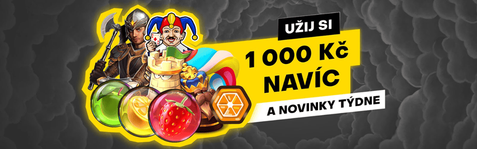 Bonus až 1 000 Kč na Adell, Casimi a Amusnet od Fortuny
